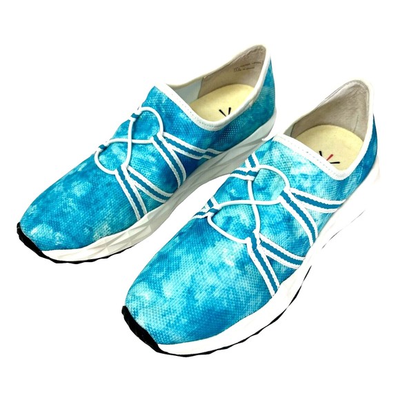 Isaac Mizrahi Sneakers Shoes ~ 7.5 Tie Dye Sea Glass Multi Blue Slip on NEW - Picture 2 of 9